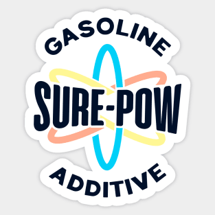 Sure-Pow Gasoline Additive (Logo Only - White) Sticker